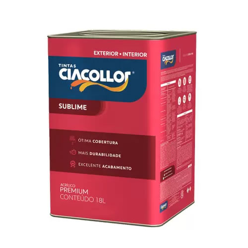 TINTA ACRLICA SUBLIME PREMIUM FOSCO - CIACOLLOR - CORES