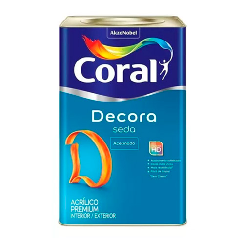 DECORA SEDA BRANCO 18L - CORAL